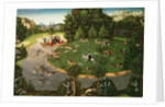 Stag Hunt of Elector Friedrich III the 'Wise', 1529 by Lucas the Elder Cranach