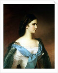 Empress Elizabeth of Bavaria as a young woman by Franz Schrotzberg