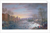 Ice Skating on the Stadtgraben in Brussels, 1649 by Robert van den Hoecke