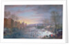 Ice Skating on the Stadtgraben in Brussels, 1649 by Robert van den Hoecke