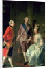 Archduke Maximilian Franz visiting Marie Antoinette and Louis XVI c.1775 by Josef Hauzinger