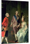 Archduke Maximilian Franz visiting Marie Antoinette and Louis XVI c.1775 by Josef Hauzinger