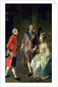 Archduke Maximilian Franz visiting Marie Antoinette and Louis XVI c.1775 by Josef Hauzinger