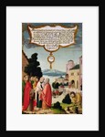 The Realm of Heaven is like a net, which was thrown into the sea and collected fish of every sort illustration of Christ's teaching by Matthias Gerung or Gerou