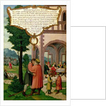 The Parable of the Prodigal Son, section from the Mompelgarter Altarpiece by Matthias Gerung or Gerou