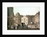 View of Michaelerplatz showing the Old Burgtheater by Karel Postl