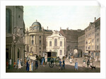View of Michaelerplatz showing the Old Burgtheater by Karel Postl