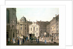 View of Michaelerplatz showing the Old Burgtheater by Karel Postl