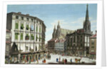 Stock-im-Eisen-Platz, with St. Stephan's Cathedral in the background by Karl von Schutz