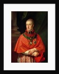 Rudolf of Habsburg, Archduke of Austria, youngest son of Leopold II, in cardinal's robes by Johann Baptist Edler von Lampi