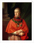 Rudolf of Habsburg, Archduke of Austria, youngest son of Leopold II, in cardinal's robes by Johann Baptist Edler von Lampi