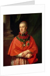 Rudolf of Habsburg, Archduke of Austria, youngest son of Leopold II, in cardinal's robes by Johann Baptist Edler von Lampi