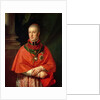 Rudolf of Habsburg, Archduke of Austria, youngest son of Leopold II, in cardinal's robes by Johann Baptist Edler von Lampi