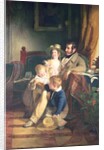 Rudolf von Arthaber with his Children Rudolf, Emilie and Gustav Looking at the Portrait of their Deceased Mother, 1837 by Friedrich von Amerling