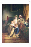 Rudolf von Arthaber with his Children Rudolf, Emilie and Gustav Looking at the Portrait of their Deceased Mother, 1837 by Friedrich von Amerling