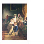 Rudolf von Arthaber with his Children Rudolf, Emilie and Gustav Looking at the Portrait of their Deceased Mother, 1837 by Friedrich von Amerling