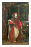 King Charles II of Spain wearing the robes of the Order of the Golden Fleece by Don Juan Carreno de Miranda
