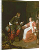 A maid and an officer, c.1660-70 by Gabriel Metsu
