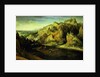 Mountain Landscape with a surprise attack, c.1585 by Lucas van Valckenborch