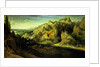 Mountain Landscape with a surprise attack, c.1585 by Lucas van Valckenborch