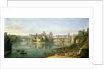 The Tiberian Island in Rome, 1685 by Gaspar van Wittel