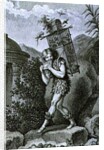 Papageno: 'I am the birdcatcher, yes! Always cheerful, fiddle-di-i, fiddle-di-da!' by Johann Heinrich (after) Ramberg