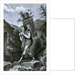 Papageno: 'I am the birdcatcher, yes! Always cheerful, fiddle-di-i, fiddle-di-da!' by Johann Heinrich (after) Ramberg