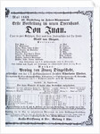 Poster advertising a performance of 'Don Juan' by Wolfgang Amadeus Mozart May 1869 by Austrian School