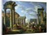 Roman Ruins with a Prophet, 1751 by Giovanni Paolo Pannini or Panini