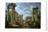Roman Ruins with a Prophet, 1751 by Giovanni Paolo Pannini or Panini