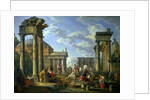 Roman Ruins with a Prophet, 1751 by Giovanni Paolo Pannini or Panini