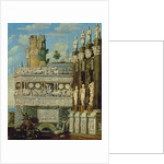 Fantastical Architecture with St. George and the Dragon, 1622 by Francois de Nome