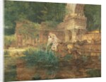 The Roman Ruins in the Gardens of Schonbrunn Palace by Ferdinand Georg Waldmuller