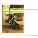 Crown Prince Rudolph of Austria on horseback in the Winter Riding School of the Hofburg, Vienna, 1870 by Austrian School