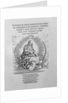 Madonna as nursing mother and divine being by Albrecht Dürer or Duerer