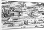 Demonstration of defensive measures to protect a city against a besieging army by Albrecht Dürer or Duerer