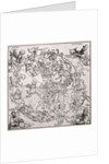 Map of the Northern Sky with representations of the constellations, c.1515 by Albrecht Dürer or Duerer