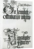Inscriptions in Gothic script by Albrecht Dürer or Duerer