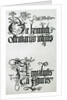 Inscriptions in Gothic script by Albrecht Dürer or Duerer