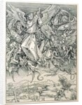 St. Michael Battling with the Dragon by Albrecht Dürer or Duerer