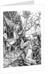 Joachim and the Angel from the 'Life of the Virgin' series, pub. 1511 by Albrecht Dürer or Duerer