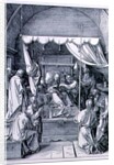 The Death of the Virgin from the 'Life of the Virgin' series, engraved 1510, pub. 1511 by Albrecht Dürer or Duerer