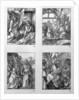 The 'Small Passion' series: The Annunciation; The Adoration of the Shepherds; Christ Taking Leave of his Mother; Christ's Entry into Jerusalem by Albrecht Dürer or Duerer