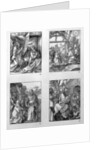 The 'Small Passion' series: The Annunciation; The Adoration of the Shepherds; Christ Taking Leave of his Mother; Christ's Entry into Jerusalem by Albrecht Dürer or Duerer