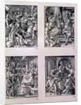 The Betrayal of Christ; Christ before Annas; Christ before Caiaphas; the Mocking of Christ by Albrecht Dürer or Duerer