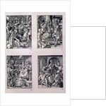 The Betrayal of Christ; Christ before Annas; Christ before Caiaphas; the Mocking of Christ by Albrecht Dürer or Duerer