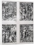The 'Small Passion' series The Nailing to the Cross by Albrecht Dürer or Duerer