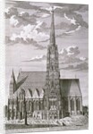 View of St. Stephan's Cathedral, Vienna engraved by George-Daniel Heumann by Salomon Kleiner