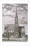 View of St. Stephan's Cathedral, Vienna engraved by George-Daniel Heumann by Salomon Kleiner