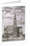 View of St. Stephan's Cathedral, Vienna engraved by George-Daniel Heumann by Salomon Kleiner